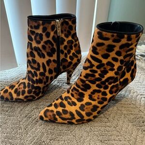Vince Camuto cheetah booties